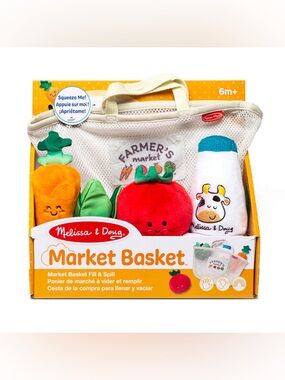 Melissa & Doug Market Basket Fill & Spill set